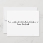 秋秋テーマ記念日招待状 招待状 (裏面)