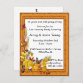 秋秋テーマ記念日招待状 招待状 (正面/裏面)