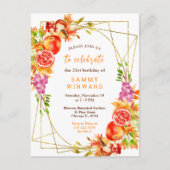 秋秋ハーベストバースデーパーティー ポストカード (正面)