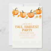 秋秋ハーベストパーティー招待状 招待状 (正面)