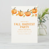 秋秋ハーベストパーティー招待状 招待状 (スタンド正面)