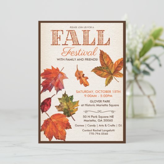 秋秋ハーベストフェスティバル離れ招待状 招待状 (スタンド正面)