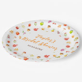 秋秋ハーベストブライダルシャワー ペーパープレート (アングル)