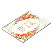 秋秋ハーベストベビーシャワーゲストブック ノートブック (左側)