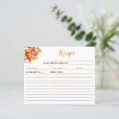 秋秋ハーベストレシピカード (スタンド正面)