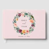 秋秋バラフラワーフローラ結婚リース ゲストブック (正面)