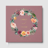 秋秋バラフラワーフローラ結婚リース ゲストブック (正面)