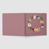 秋秋バラフラワーフローラ結婚リース ゲストブック (全面)