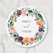 秋秋バラフラワーフローラ結婚リース フェイバータグ (裏面)