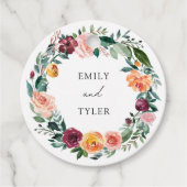 秋秋バラフラワーフローラ結婚リース フェイバータグ (正面)