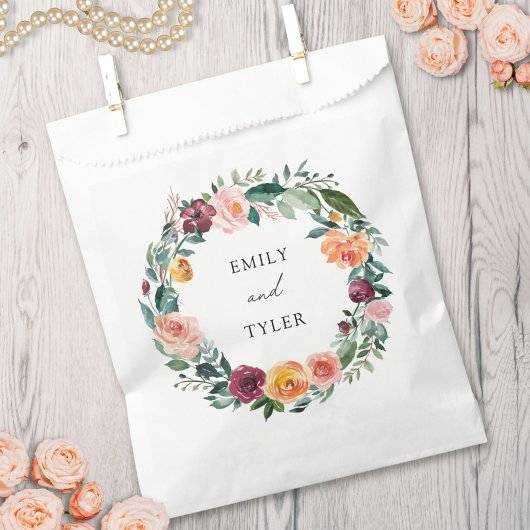 秋秋バラフラワーフローラ結婚リース フェイバーバッグ