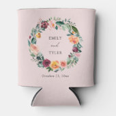 秋秋バラフラワーフローラ結婚リース 缶クーラー (正面)