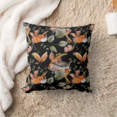 秋秋パター離れンズパンプキンハウスオンブラック クッション (ブランケット)