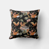 秋秋パター離れンズパンプキンハウスオンブラック クッション (裏面)