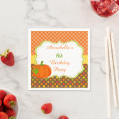 秋秋パンプキン誕生日 スタンダードカクテルナプキン (インサイチュ)