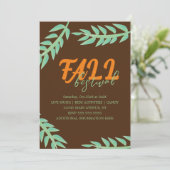 秋秋フェスティバルグリーンリーフライヤー 招待状 (スタンド正面)