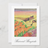 秋秋フォークアートパンプキンスハローウィンパーティ 招待状 (正面)