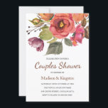 秋秋フラワー結婚ズカップルシャワー招待状 招待状<br><div class="desc">秋の秋フラワー結婚ズカップルシャワー招待状四季折々に合ったコレクションを見るニッチとネストストア</div>