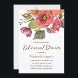 秋秋フラワー結婚ズリハーサルディナー招待状 招待状<br><div class="desc">秋の秋花結婚のリハーサルディナー招待状すべての季節に適しニッチとネストストアのマッチングコレクションを参照</div>