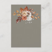 秋秋フローラオングレイ結婚ズ エンクロージャーカード (裏面)