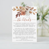 秋秋フローラブーケ結婚ス エンクロージャーカード (スタンド正面)