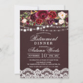 秋秋フローラリタイアディナー招待状 招待状 (正面)