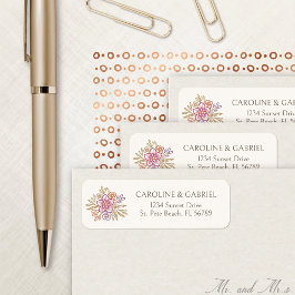 秋秋フローラ山花結婚の住所 ラベル