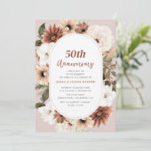 秋秋フローラ結婚50周年 招待状 (スタンド正面)