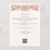 秋秋フローラ詳細結婚ズ エンクロージャーカード (正面)