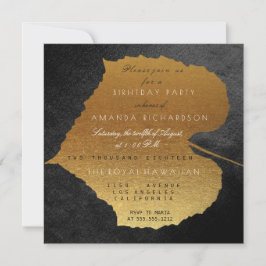 秋秋ブラックゴールデン離れズバースデーパーティー 招待状