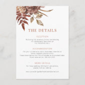 秋秋ボー結婚ホフローラ詳細 エンクロージャーカード (正面)