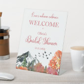 秋秋マウンテンフォレストブライダルシャワーウェルカム 台座サイン (インサイチュ)