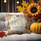 秋秋メープル葉ズパンプキンウェディングシャワー クッション