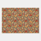 秋秋メープル葉ズ ラッピングペーパーシート (正面2)