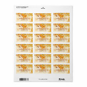 秋秋メープル葉ブライダルシャワーラベル ラベル (フルシート)