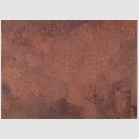 秋秋モダン絵を描テラコッタレッドブルゴーニュ 薄葉紙 (正面)