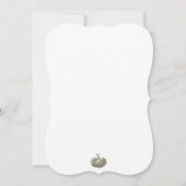 秋秋リトルキツネベビーシャワー招待状 招待状 (裏面)