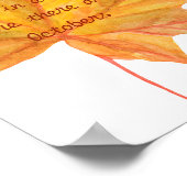 秋秋リーフ引用文 ポスター (角)