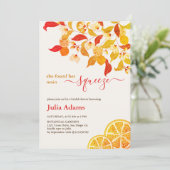 秋秋レモンティーパーティーブライダルシャワー 招待状 (スタンド正面)