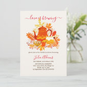 秋秋レモンティーパーティーブライダルシャワー 招待状 (スタンド正面)