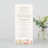 秋秋ワイルドフラワーズ結婚式 プログラム (スタンド正面)