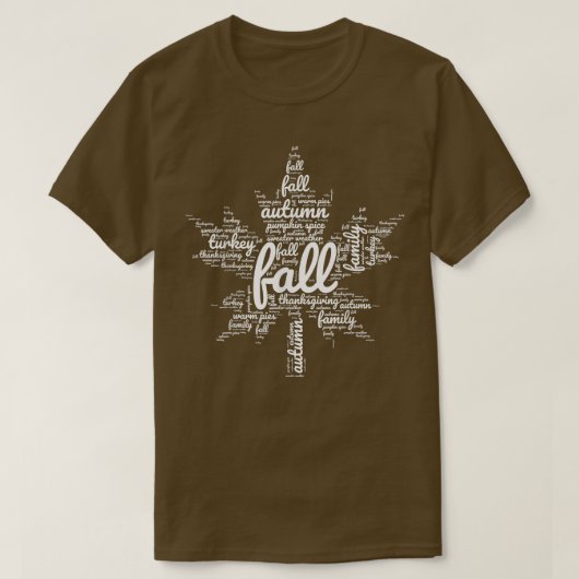 秋秋ワードクラウド Tシャツ (デザイン正面)