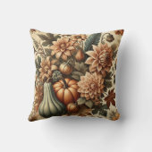 秋秋ヴィンテージフローラパンプキン装飾用クッション クッション (裏面)