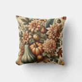 秋秋ヴィンテージフローラパンプキン装飾用クッション クッション (正面)