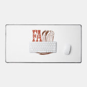 秋秋女性のカーボーイパンプキン デスクマット (キーボード&マウス)