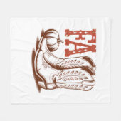 秋秋女性のカーボーイパンプキン フリースブランケット (正面(横))