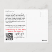 秋秋実在エテートマーケティング ポストカード (裏面)