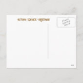 秋秋彼岸ファンタジーキツネと月 シーズンポストカード (裏面)