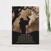 秋秋彼岸恵みマジシャン&フクロウ カード (正面)