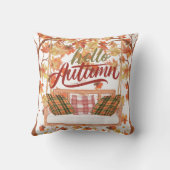 秋秋感謝祭オレンジ離れ色のシーン クッション (裏面)